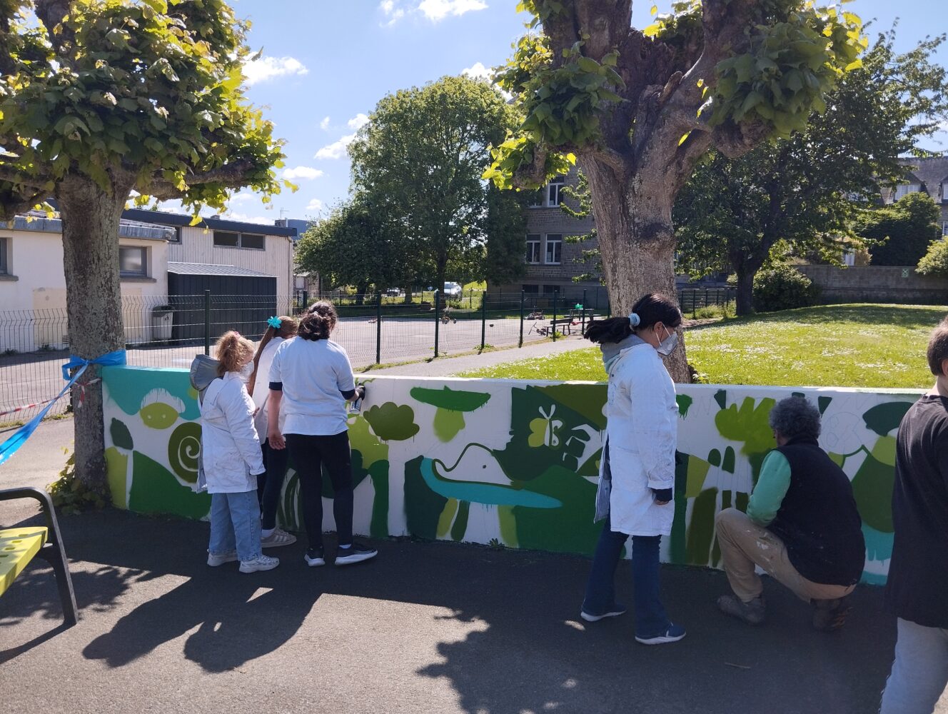 La fresque des écoliers !